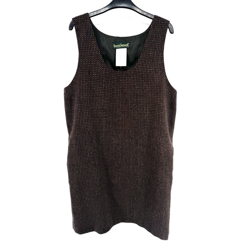 Harve Bernard Vintage Wool Jumper Dress Lined Size 12 FLAWS